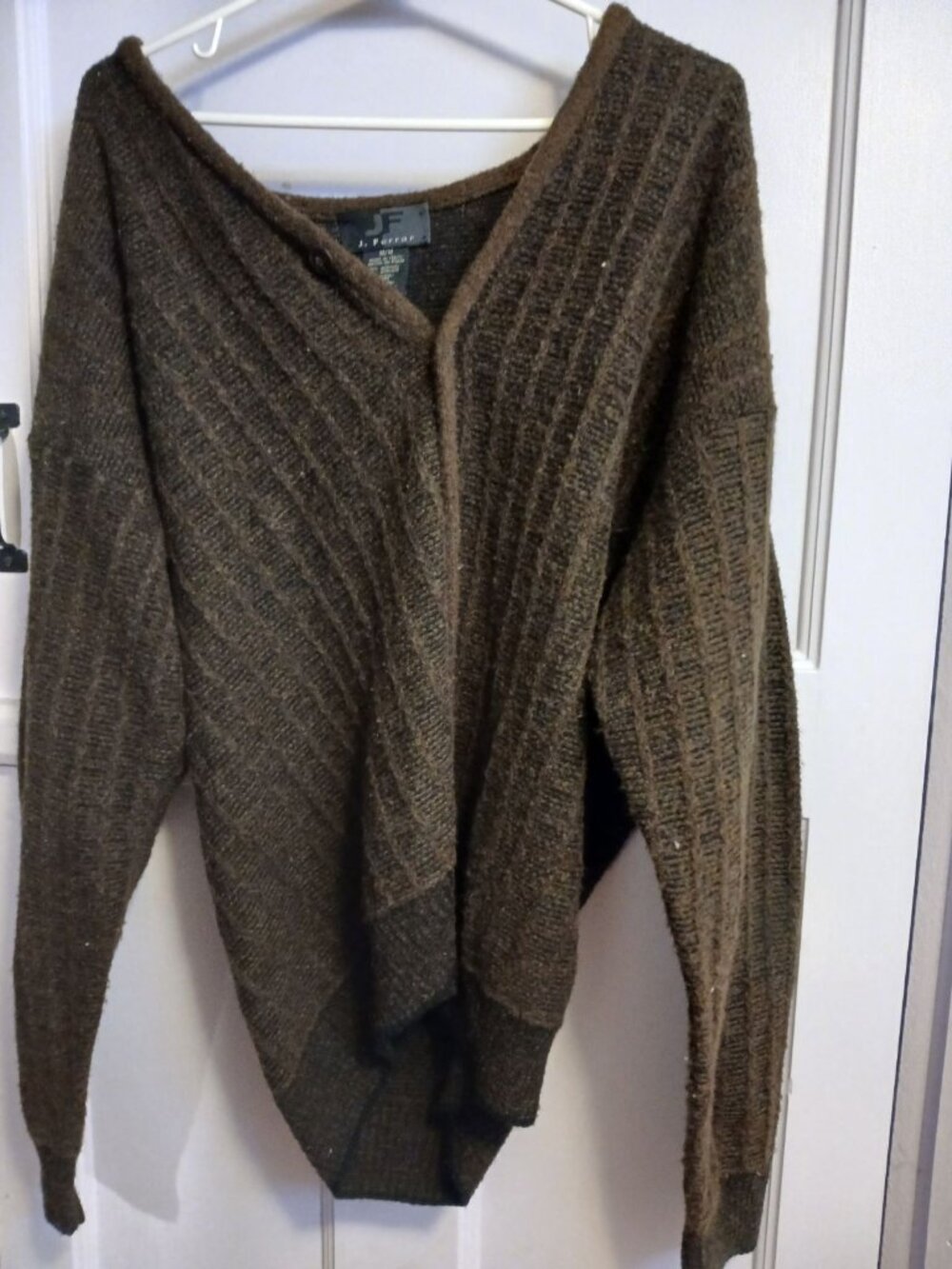 J Ferrar Womens M Brown Sweaters